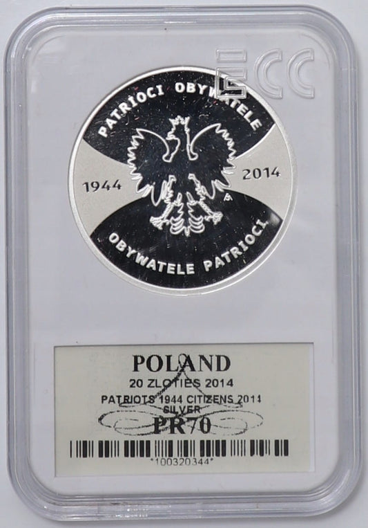 20 zł Patrioci 1944 Obywatele 2014 PR70