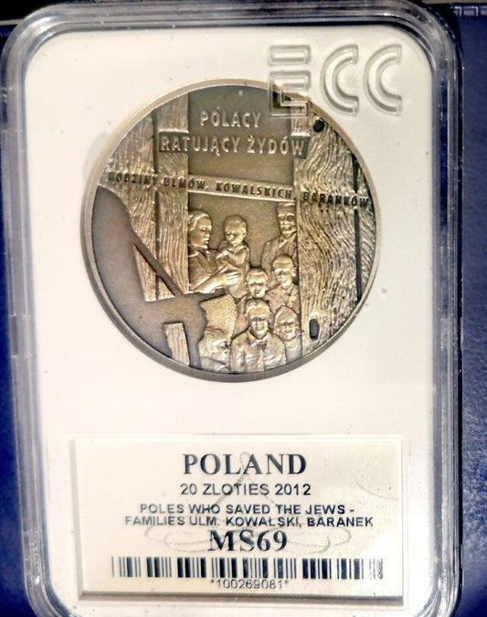 20 zł Rodzina Ulmów, Kowalskich, Baranków 2012 MS69